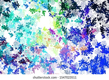 Light Blue, Green vector background with abstract shapes. Modern abstract illustration with colorful random forms. Simple design for your web site.