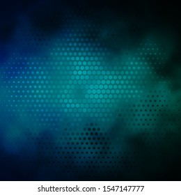Light Blue, Green vector background with bubbles. Abstract illustration with colorful spots in nature style. Pattern for wallpapers, curtains.