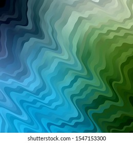 Light Blue, Green vector background with bows. Colorful illustration, which consists of curves. Design for your business promotion.
