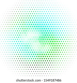 Light Blue, Green vector background with bubbles. Abstract colorful disks on simple gradient background. Design for your commercials.