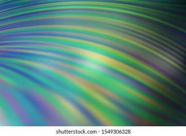 Light Blue, Green vector background with straight lines. Blurred decorative design in simple style with lines. Pattern for ads, posters, banners.