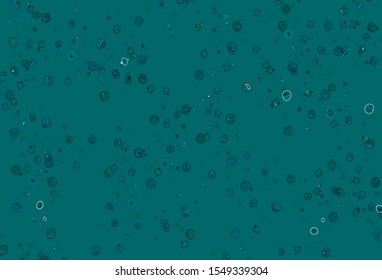 Light Blue, Green vector background with tasty food. Decorative illustration with food on abstract template. Template for meal cooking in kitchen.