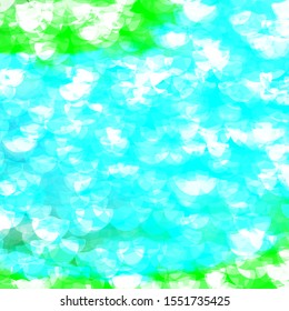 Light Blue, Green vector background with spots. Illustration with set of shining colorful abstract spheres. New template for a brand book.
