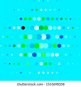 Light Blue, Green vector background with circles. Modern abstract illustration with colorful circle shapes. Design for your commercials.