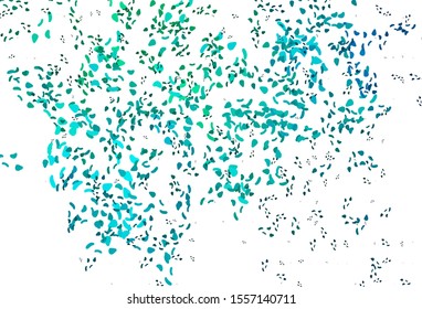 Light Blue, Green vector background with abstract forms. Simple colorful illustration with abstract gradient shapes. Simple design for your web site.