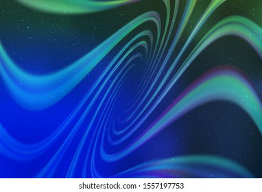 Light Blue, Green vector background with astronomical stars. Modern abstract illustration with Big Dipper stars. Pattern for astrology websites.