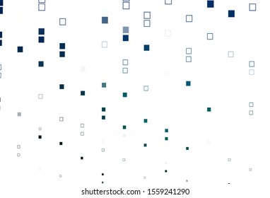 Light Blue, Green vector background with rectangles. Abstract gradient illustration with rectangles. Pattern for commercials.