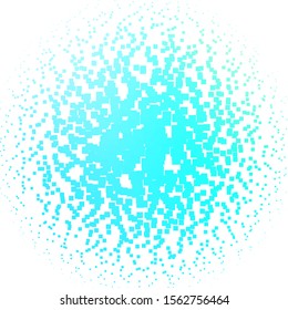 Light Blue, Green vector background in polygonal style. Abstract gradient illustration with rectangles. Best design for your ad, poster, banner.