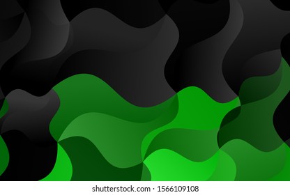 Light Blue, Green vector background with lamp shapes. Geometric illustration in marble style with gradient.  New composition for your brand book.