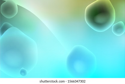 Light Blue, Green vector background with liquid shapes. An elegant bright illustration with gradient. The template for cell phone backgrounds.