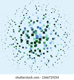 Light Blue, Green vector background in polygonal style. Rectangles with colorful gradient on abstract background. Pattern for websites, landing pages.