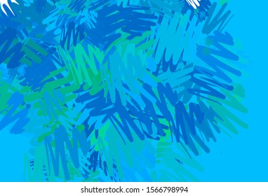 Light Blue, Green vector background with stright stripes. Blurred decorative design in simple style with lines. Template for your beautiful backgrounds.