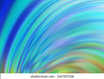 Light Blue, Green vector background with abstract lines. Colorful abstract illustration with gradient lines. The template for cell phone backgrounds.