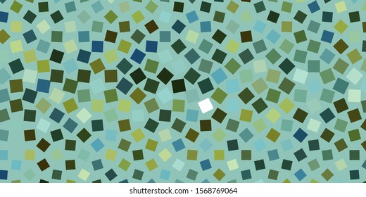 Light Blue, Green vector background in polygonal style. Rectangles with colorful gradient on abstract background. Pattern for commercials, ads.