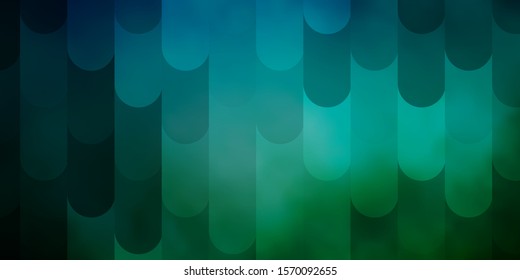 Light Blue, Green vector background with lines. Gradient abstract design in simple style with sharp lines. Pattern for booklets, leaflets.