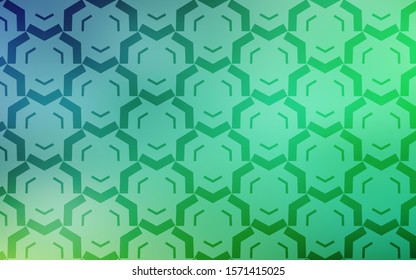 Light Blue, Green vector background with wry lines. An elegant bright illustration with gradient. Abstract design for your web site.