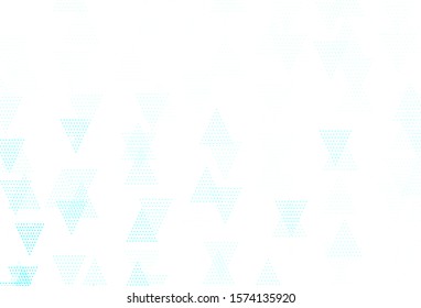 Light Blue, Green vector background with polygonal style. Illustration with set of colorful triangles. Smart design for your adverts.