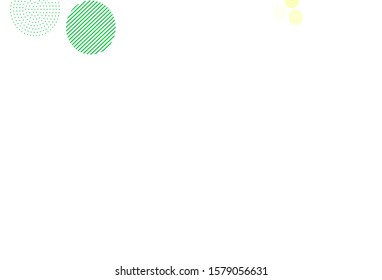 Light Blue, Green vector background with bubbles. Blurred decorative design in abstract style with bubbles. New template for your brand book.