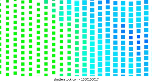 Light Blue, Green vector background in polygonal style. Illustration with a set of gradient rectangles. Pattern for websites, landing pages.
