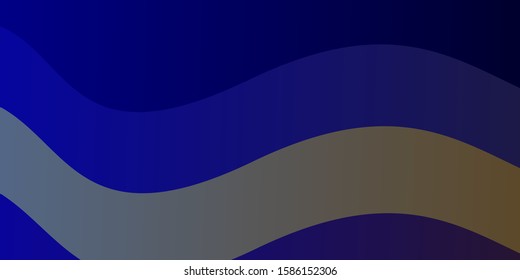 Light Blue, Green vector background with bent lines. Colorful abstract illustration with gradient curves. Pattern for websites, landing pages.