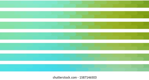 Light Blue, Green vector background with lines. Colorful gradient illustration with abstract flat lines. Pattern for websites, landing pages.