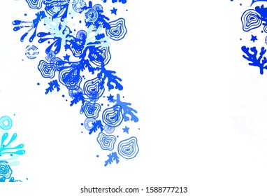Light Blue, Green vector background with abstract shapes. Illustration with colorful gradient shapes in abstract style. Best smart design for your business.