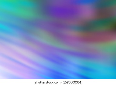 Light Blue, Green vector background with wry lines. Colorful illustration in simple style with gradient. The best colorful design for your business.