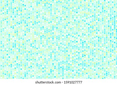 Light Blue, Green vector background with bubbles. Blurred bubbles on abstract background with colorful gradient. New template for your brand book.