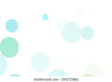 Light Blue, Green vector background with spots. Modern abstract illustration with colorful water drops. Pattern for textures of wallpapers.