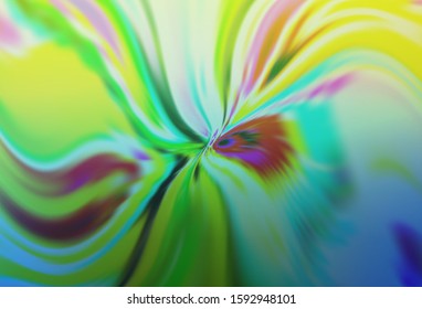 Light Blue, Green vector background with curved lines. A shining illustration, which consists of curved lines. Elegant pattern for a brand book.