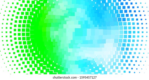 Light Blue, Green vector background with rectangles. Rectangles with colorful gradient on abstract background. Modern template for your landing page.