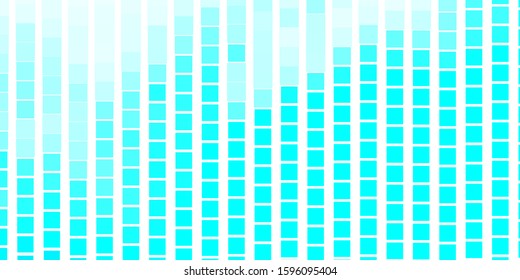 Light Blue, Green vector background with rectangles. Colorful illustration with gradient rectangles and squares. Pattern for commercials, ads.