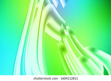 Light Blue, Green vector background with lines. Geometric illustration in abstract style with gradient.  Pattern for your business design.