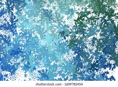 Light Blue, Green vector background with abstract shapes. Simple colorful illustration with abstract gradient shapes. Elegant design for wallpapers.