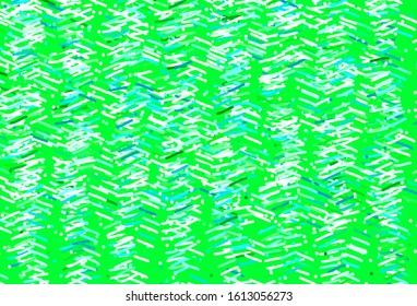 Light Blue, Green vector background with stright stripes. Glitter abstract illustration with colorful sticks. Template for your beautiful backgrounds.