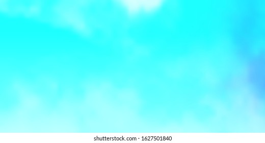 Light Blue, Green vector background with clouds. Abstract illustration with colorful gradient clouds. Template for landing pages.