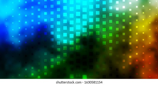 Light Blue, Green vector background in polygonal style. Modern design with rectangles in abstract style. Pattern for commercials, ads.