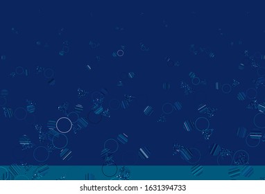 Light Blue, Green vector background with triangles, circles. Illustration with set of colorful circles, triangles. Smart design for your adverts.