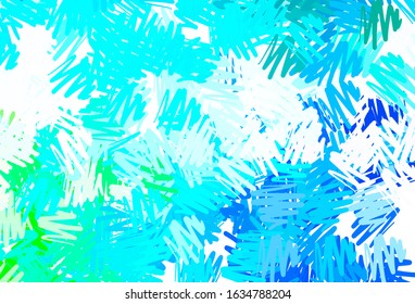 Light Blue, Green vector background with stright stripes. Shining colored illustration with sharp stripes. Pattern for your busines websites.
