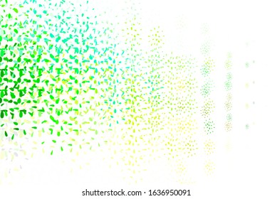 Light Blue, Green vector background with spots. Modern abstract illustration with colorful water drops. Design for your business advert.