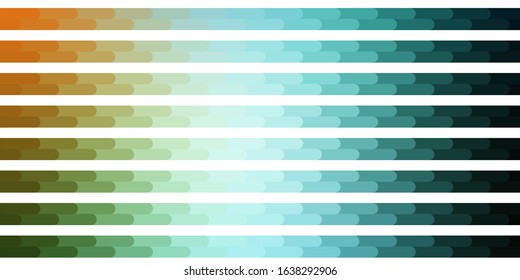 Light Blue, Green vector background with lines. Modern abstract illustration with colorful lines. Pattern for ads, commercials.