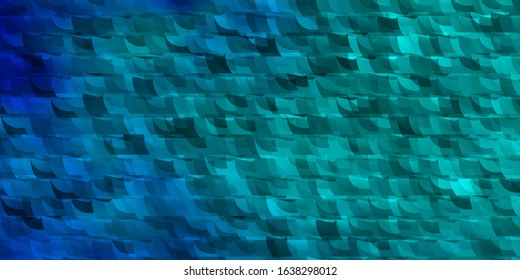 Light Blue, Green vector background with triangles. Decorative design in abstract style with triangles. Pattern for booklets, leaflets