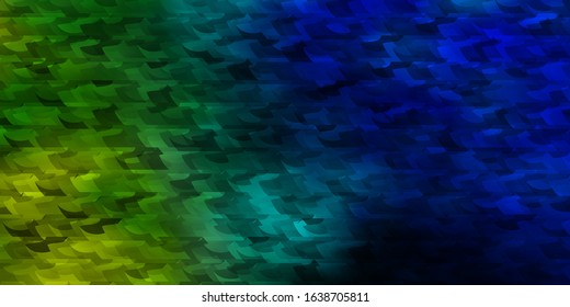 Light Blue, Green vector background with polygonal style. Beautiful illustration with triangles in nature style. Best design for posters, banners.