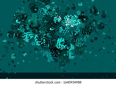 Light Blue, Green vector background with abstract shapes. Simple colorful illustration with abstract gradient shapes. Background for a cell phone.