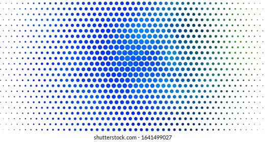 Light Blue, Green vector background with spots. Abstract illustration with colorful spots in nature style. New template for a brand book.