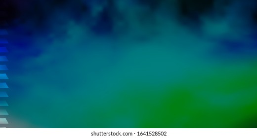 Light Blue, Green vector background in polygonal style. Rectangles with colorful gradient on abstract background. Pattern for busines booklets, leaflets