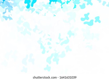 Light Blue, Green vector background with abstract shapes. Decorative design in abstract style with random forms. Background for a cell phone.