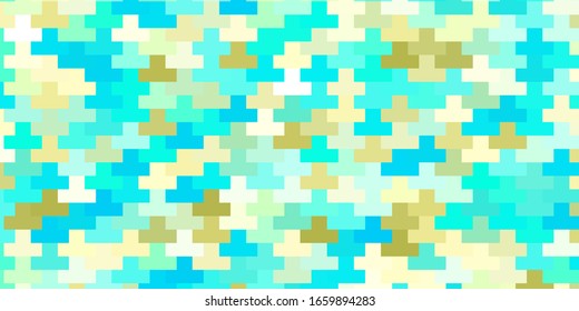 Light Blue, Green vector background with rectangles. New abstract illustration with rectangular shapes. Pattern for websites, landing pages.
