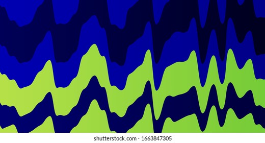 Light Blue, Green vector background with bows. Colorful illustration, which consists of curves. Pattern for websites, landing pages.