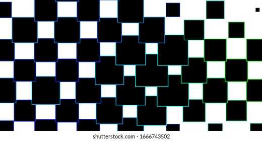 Hellblau, grüne Vektorillustration im polygonalen Stil. Abstrakte Farbverlauf-Abbildung mit Rechtecken. Moderne Vorlage für Ihre Zielseite.